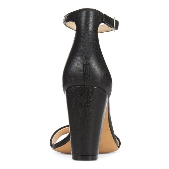 INC Womens Black Padded Adjustable Kivah Block Heel Buckle Dress Sandals 9 M - Picture 2 of 3